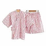 AMIGGOO　夏祭り　花火大会　綿　100%　キッズ　甚平　ジンベイ　浴衣