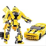 幼児教育玩具Gudi Building Bricks Transforms into車やロボットSmall Figures for Kids ABSセット( 225pcs