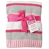 Hudson Baby Striped Chenille Blanket, Pink by Hudson Baby [並行輸入品]