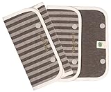 HAPPIDEA よだれパット オーガニックよだれパット ブラウン オーガニックコットン100%肌触りなめらかで赤ちゃんのお肌にも安心!