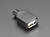 Adafruit USB DIYコネクターシェル – タイプAソケット[ ada1388 ]