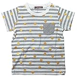 《H28年夏物》 nico hrat(ニコフラート) 製品洗い加工済み 天竺半袖ドットボーダーTシャツ 95cm /MG NO.B-260145