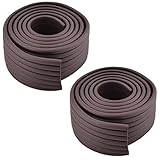 uxcell コーナークッション　コーナーガード　コーナーパッド　コーナーカバー エッジ ガード バンパー 家庭用品 ルーム テーブル デスク 気泡ゴム製 ダックブラウン 2個入れ