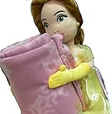 Disney's Princess Belle Plush Throw Set, 40 By 50-inch [並行輸入品]