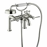 Hansgrohe 16552821 Axor Montreux Tub Filler with Lever Handle, Brushed Nickel [並行輸入品]