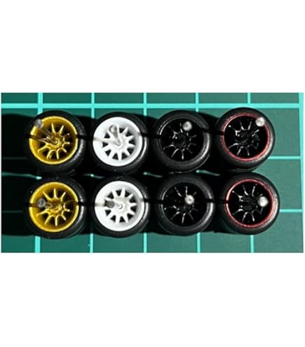 Amazon | 1/64 ミニカー用 カスタムホイール TE37風 4台分 (シルバー