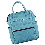 IPOTCH 全４色　多機能　マザーズバッグ　バックパック　おむつバッグ　ママバッグ　防水　おしゃれ　　 - レイク・ブルー