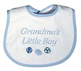 Raindrops Grandma's Little Boy Embroidered Bib, Blue by Raindrops [並行輸入品]