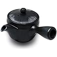 急須 萬古焼 日本製【 湯キレが良い / 320ml 】垂れない 湯キレ急須 きつさこ 万古焼 黒 織部 日本製 深蒸し 可