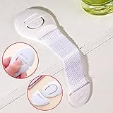10Pcs Quality Adhesive Child Safety Locks - SUPPION Latches to Baby Proof Cabinets Door, Drawer, Ref