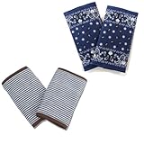 エルゴ用よだれカバー(リバーシブル・ベルトカバー)2セット　ヒッコリーネイビー/ネイビーバンダナ