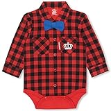 BABYDOLL（ベビードール） ボディスーツ チェック ロンパース 子供服 男の子 女の子 70-80cm 新生児 ベビー 0160B 80cm レッド