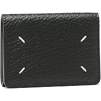 Amazon | [メゾンマルジェラ]三つ折り財布 ミニ財布 ブラック