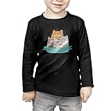 猫の家族 子供服 春秋 長袖 Tシャツ トレーナー 丸い襟 キッズ 男の子 女の子 ベビー おしゃれ カジュアル ファッション 可愛い