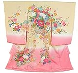 お宮参り 着物 女の子初着 正絹 手描友禅 ug266