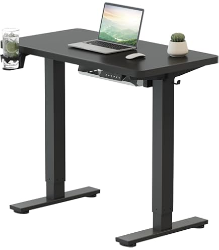 Amazon.co.jp: PAXTON 電動式昇降デスク デュアルモーター 配線トレイ