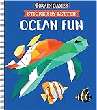 Brain Games - Sticker by Letter: Ocean Fun (Sticker Puzzles - Kids Activity Book)