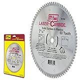 IVY Classic 36350 Laser Carbide 7-1/4-Inch 60 Tooth Solid Surface and Plastic Cutting Circular Saw B