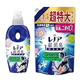 【まとめ買い】 レノア 柔軟剤 超消臭１week sports フレッシュシトラスの香り 洗濯柔軟剤 お得セット (本体490ml+詰替1380ml)
