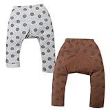 (グレー/80cm)ベビー服 女の子 モンキー パンツ ボトム 裏起毛 ドット柄 後ろマチ付き ウエストゴム 女児 ベビー