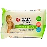 【GAIA】Natural Baby Bamboo Wipes ガイア ナチュラルベビー バンブーワイプ 20枚入り 6個セット