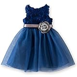 (キャサリンコテージ) Catherine Cottage 子供ドレス 女の子 ベビーフォーマル キッズ 結婚式 発表会 七五三 お宮参り PC728YB バラいっぱいラメベビーチュールドレス 80c