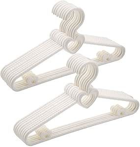 Amazon Co Jp ベビーハンガー 本セット 子供用ハンガー 出産準備品 幅29 5cm 洗濯物干し 衣類ハンガー クロゼット収納 ホワイト ベビー マタニティ