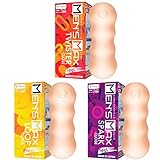 メンズマックス フィール 非貫通タイプ 3種セット(ツイスター・ループ・スパーク) ローション不要のプラスウェッチ 繰り返しタイプ ポケットローション付き オナホ オナホール おなほ おなほーる