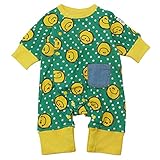 【春物】 CHILD CHAMP(チャイルド チャンプ) 接結天竺水玉ニコチャンカバーオール 60cm /GR NO.C-86861502