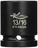 Kツール国際KTI34026 3/4インチ博士のx 13/16インチ平方バッドホイールインパクトソケット