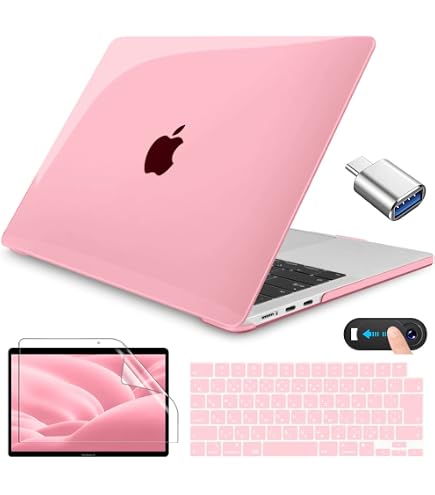 Amazon.co.jp: CISSOOK MacBook Air 13.6 2024 2025 ピンク ケース