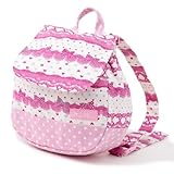 元気にお出かけベビーリュック　リボンとレース模様でプリティcute（ホワイト）　B1600100　日本製