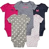 カーターズ carter's 半袖ロンパース ボディースーツ5点セット 並行輸入 綿 マルチカラー 6ヶ月 111A0376