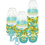 [ヌーク]NUK Baby Bottle＆Pacifier Gift Set/哺乳瓶＆おしゃぶり ギフトセット"カモフラ" ボトル ほ乳びん クリップ