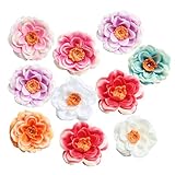 Fityle 10個いり　桃の花　人工シルク　フラワーヘッド　造花　装飾花　全９色選ぶ - 色1