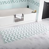 Lavish Homeシェブロンバスルームマット 24" x 60" 67-0026-SF