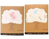 毛布ベビーシャワーやグレート保育園ギフトを受け取った2パック認定綿100％オーガニックモスリン押さえつけるソフト6層コットン (L-407)