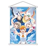 KADOKAWA ラブライブ!スーパースター!!B2タペストリー Wish Song 約H72.8×51.5cm レアスエード製