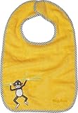 Playshoes 32 x 28cm Baby Bib Monkey (Yellow, XXL) by Playshoes