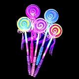 ZehuiパーティーDecor LED Light Up LollipopグロースティックGirls点滅Fairy Wand Kids Toy