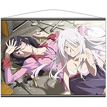 新品未使用　希少　物語シリーズ　羽川翼　箱付　ブラック 猫物語」羽川翼＆ブラック羽川が寄り添ったシーンを再現、2体