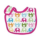 green sprouts Brights Organic Muslin Bib, Elephant Print by green sprouts