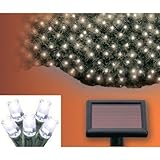 ALEKO Solar Powered Net Lights for Christmas, Weddings and Other Outdoor Decorations, 50 LED, White 