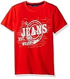 GUESS Big Boys' Short Sleeve Jeans T-Shirt Fire Cracker 16 [並行輸入品]