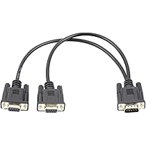 Amazon | JMT DB9 9ピンシリアルポートYケーブルオス-2メスシリアル