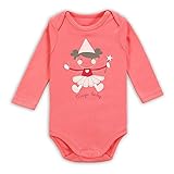 エルフ ベビー(Fairy Baby)ベビーロンパース ボディスーツ 肌着 長袖 (サイズ：10-12M) グレープフルーツ色