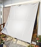 【部屋の中が見えにくい目隠し効果、部屋からはスッキリ見える】 日本製 遮光 遮熱メッシュタープ 【180×180cm】 ギラツキがない 冷房効果を高める 遮熱率30% 簡単取付 日射熱をカット