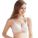 Joyncleon マタニティブラ 妊娠授乳ブラジャー 前開き ベスト式 ノンワイヤー 授乳ブラジャー 産前・産後兼 調節できるボタン付 授乳ブラ マタニティブラ 高通気性と伸縮性 (80C)