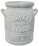 丸和貿易 お部屋や庭のグリーンデコレーションに フィオーレポット ミルク 400683500