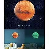 TOPmountain 30 * 30cm 惑星の壁紙 光る ウォールステッカー 新しい惑星パターン ホーム惑星
